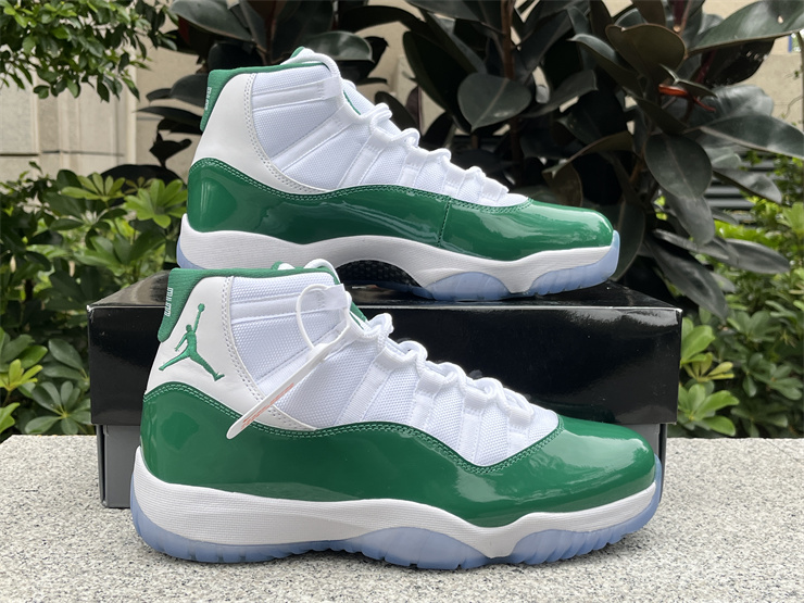 Air Jordan 11 White and Green