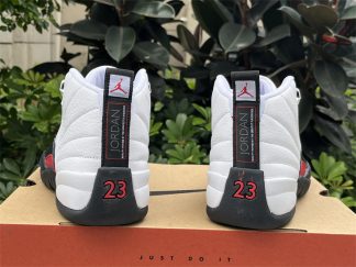 Air Jordan 12 Red Taxi White Gym Red back heel 23