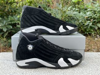 Mens Air Jordan 14 Retro Black White