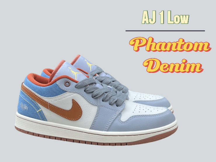 Air Jordan 1 Low Phantom Denim release 2024