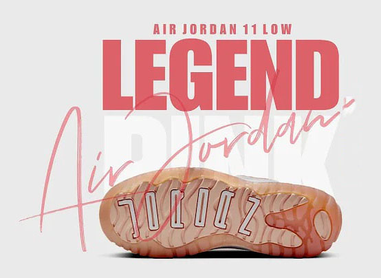 Legend Pink Lands on the Air Jordan 11 Low release