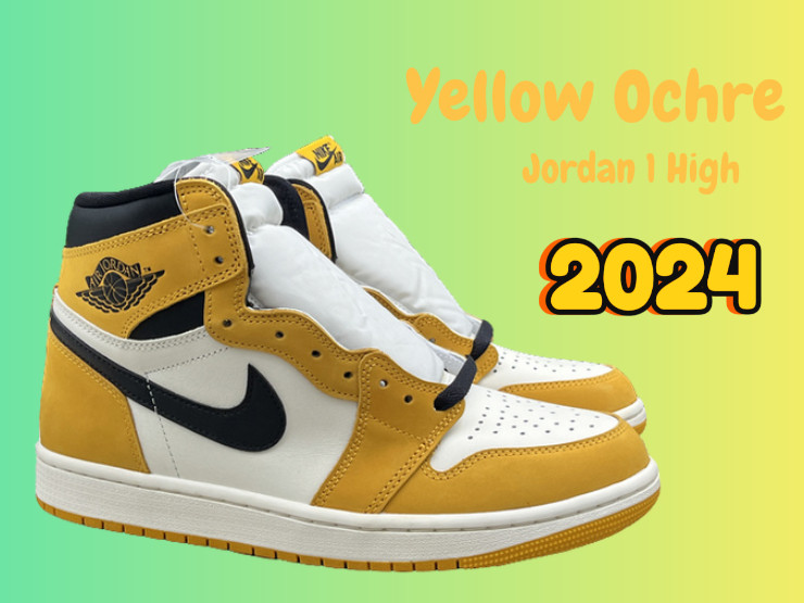 Air Jordan 1 High OG Yellow Ochre Black-Sail