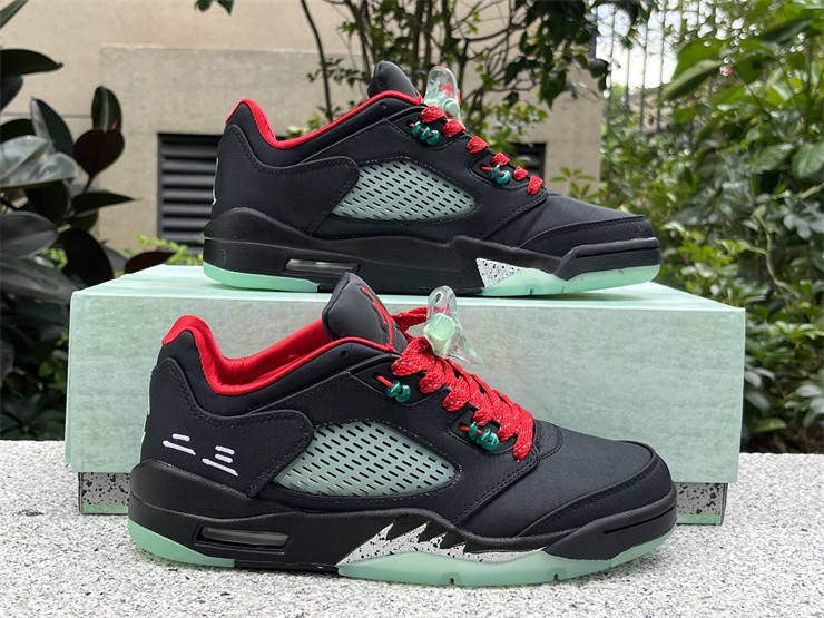 Clot Air Jordan 5 Low Jade Metallic Silver